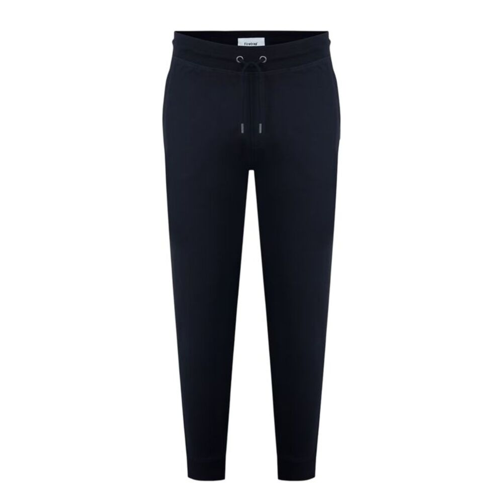 Firetrap Mens Plain Slim Sweatpants / Black